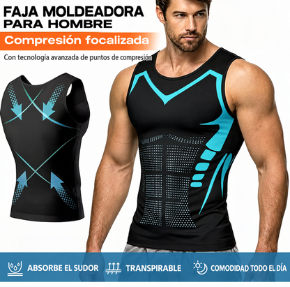 camisa compresora y moldeadora hombre| AXEN